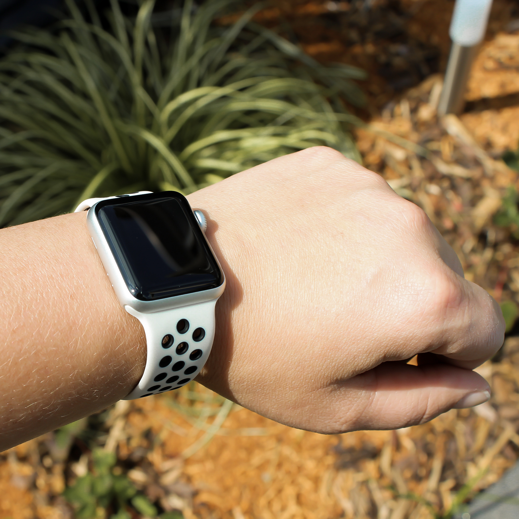 Apple Watch dubbel sport band - woestijnzand zwart