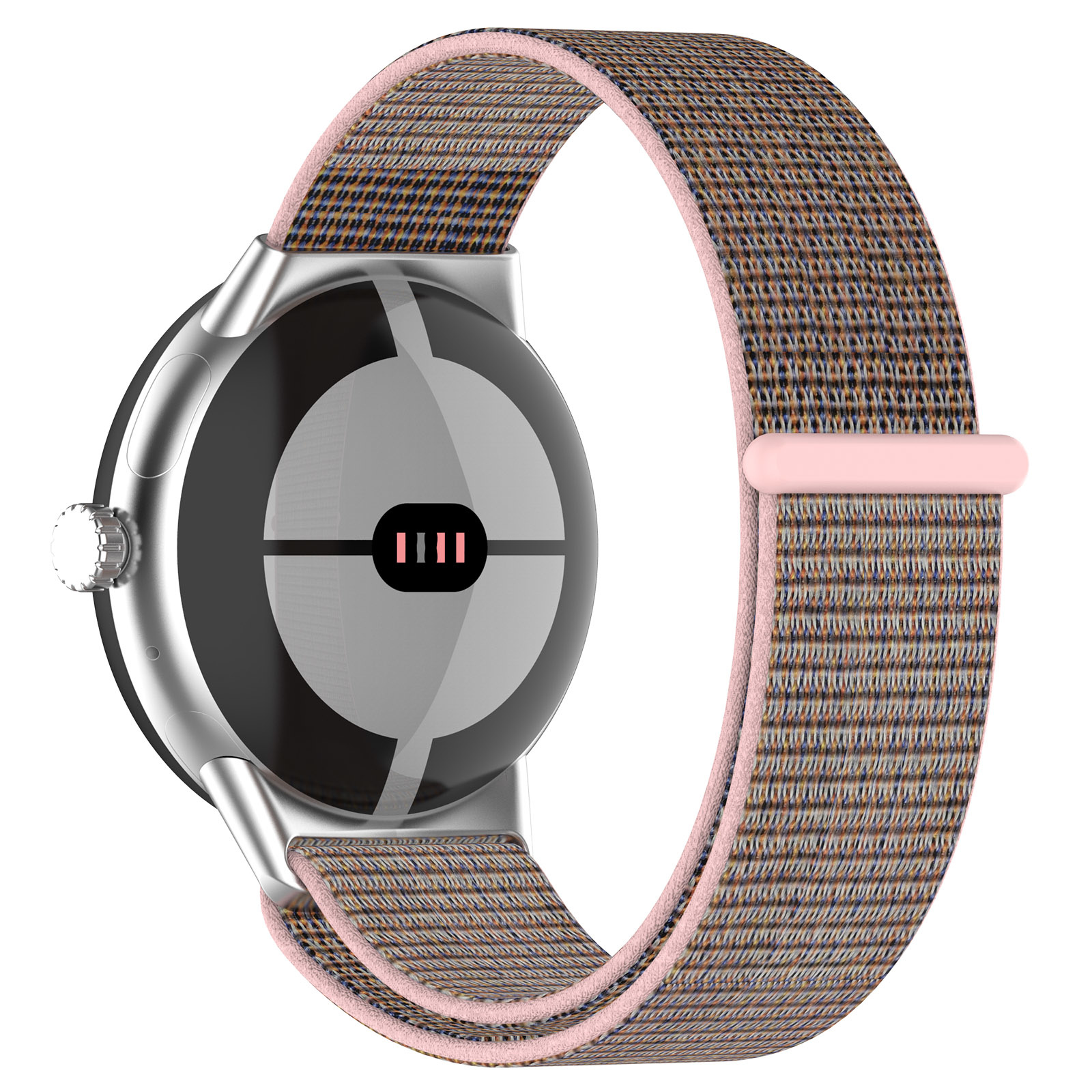 Google Pixel Watch nylon sport loop band - pink sand