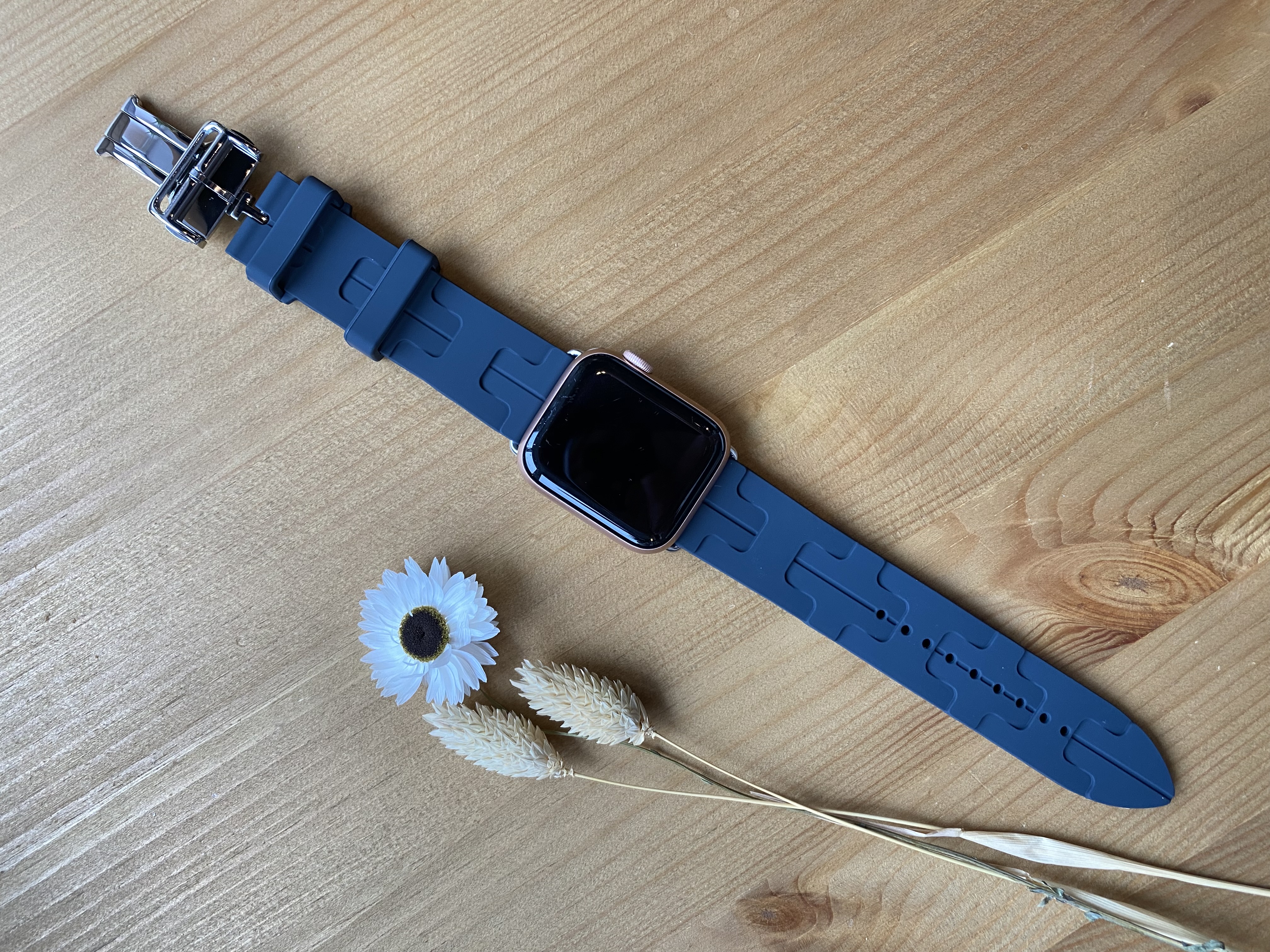 Apple Watch sport Hermès kilim single tour - middernacht