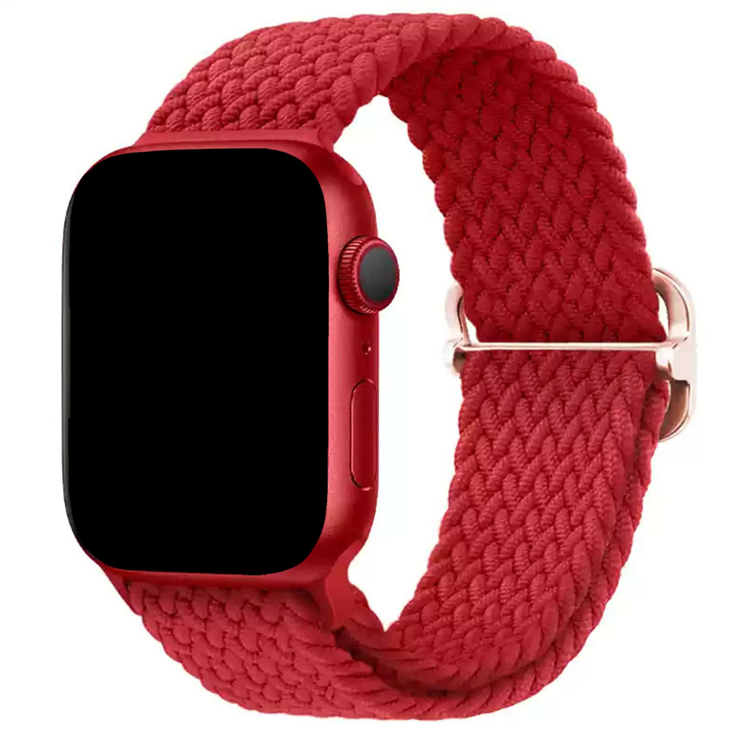 Apple Watch nylon gevlochten gesp Weavy band - rood