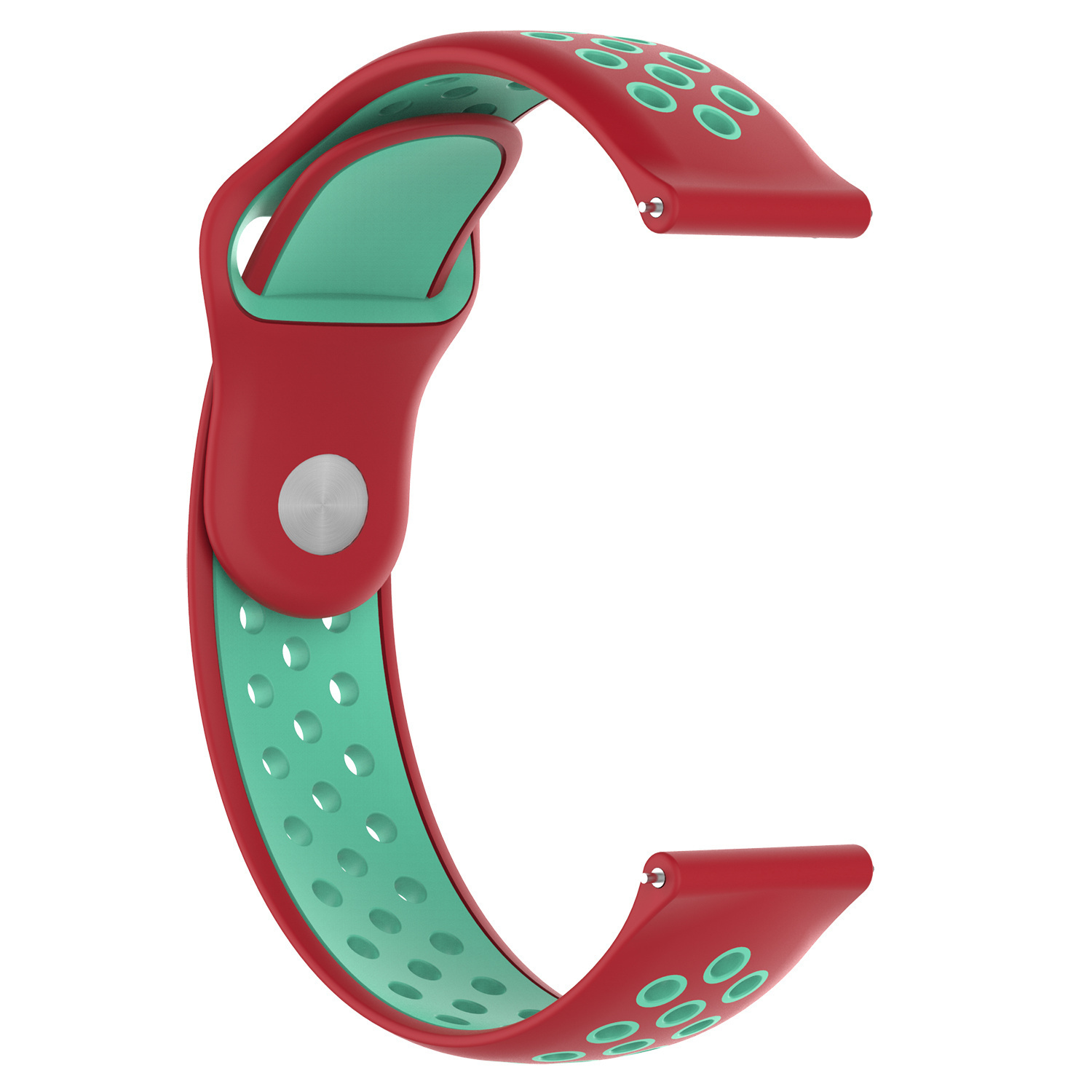 Polar Vantage M / Grit X dubbel sport band - rood groenblauw