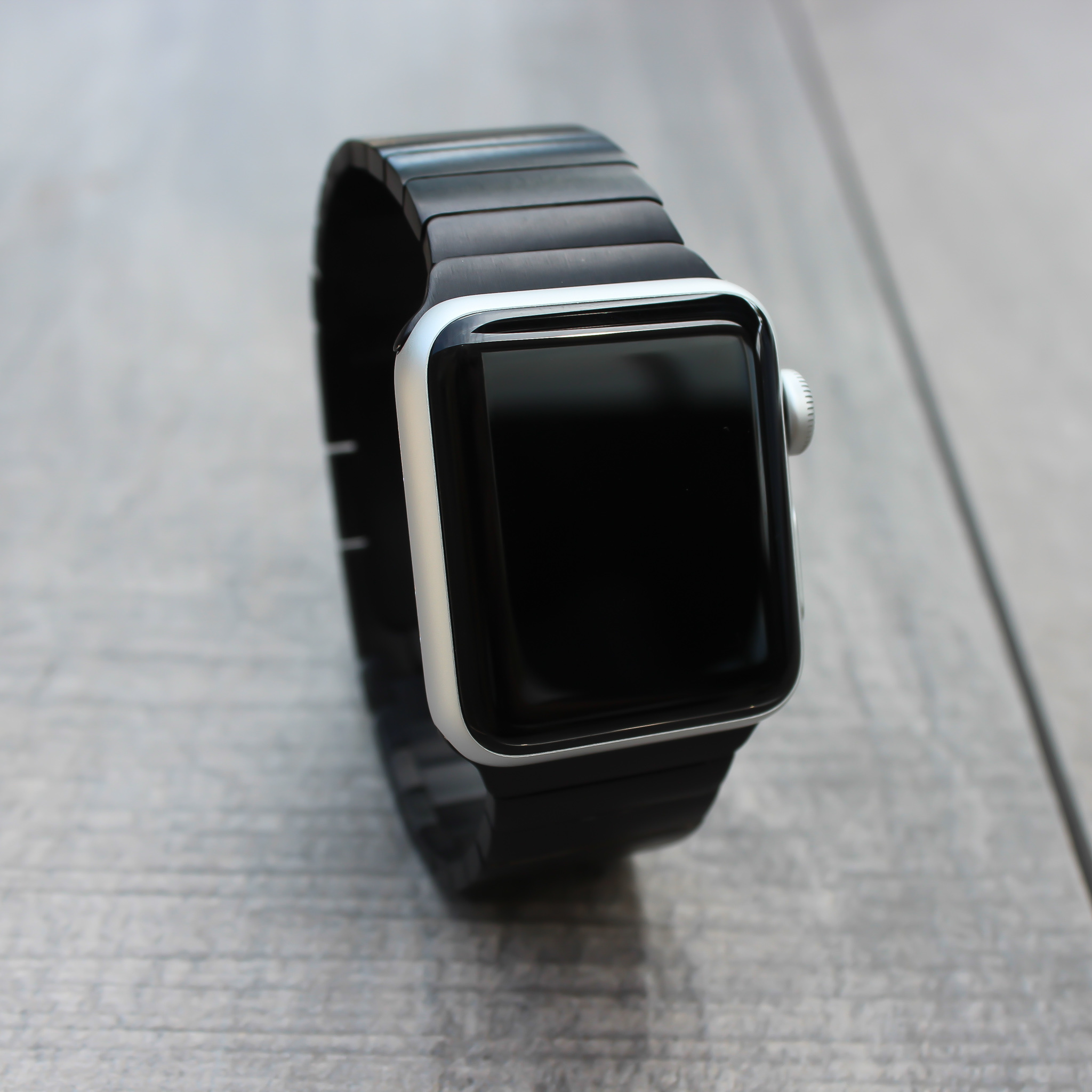 Apple Watch stalen schakel band - zwart