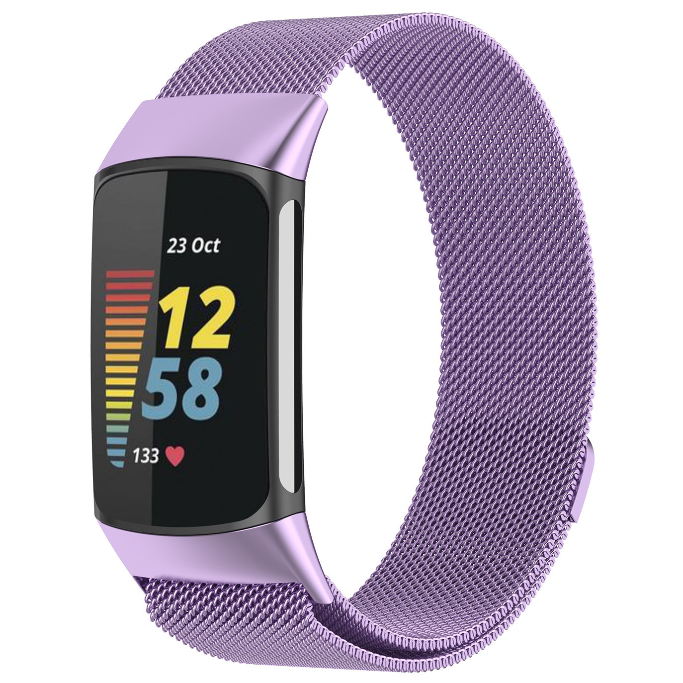 Fitbit Charge 5 milanese band - paars