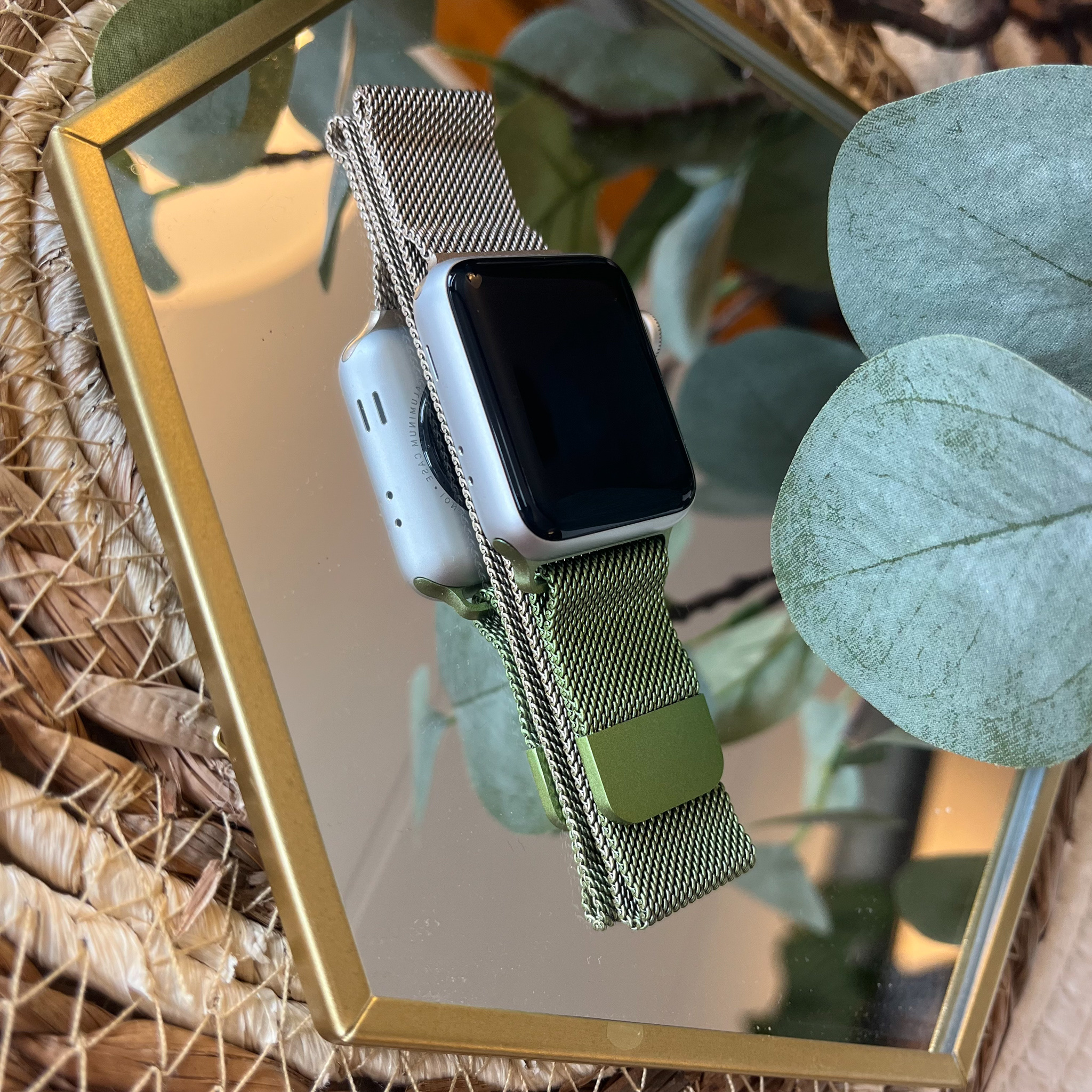 Apple Watch milanese band - champagne groen