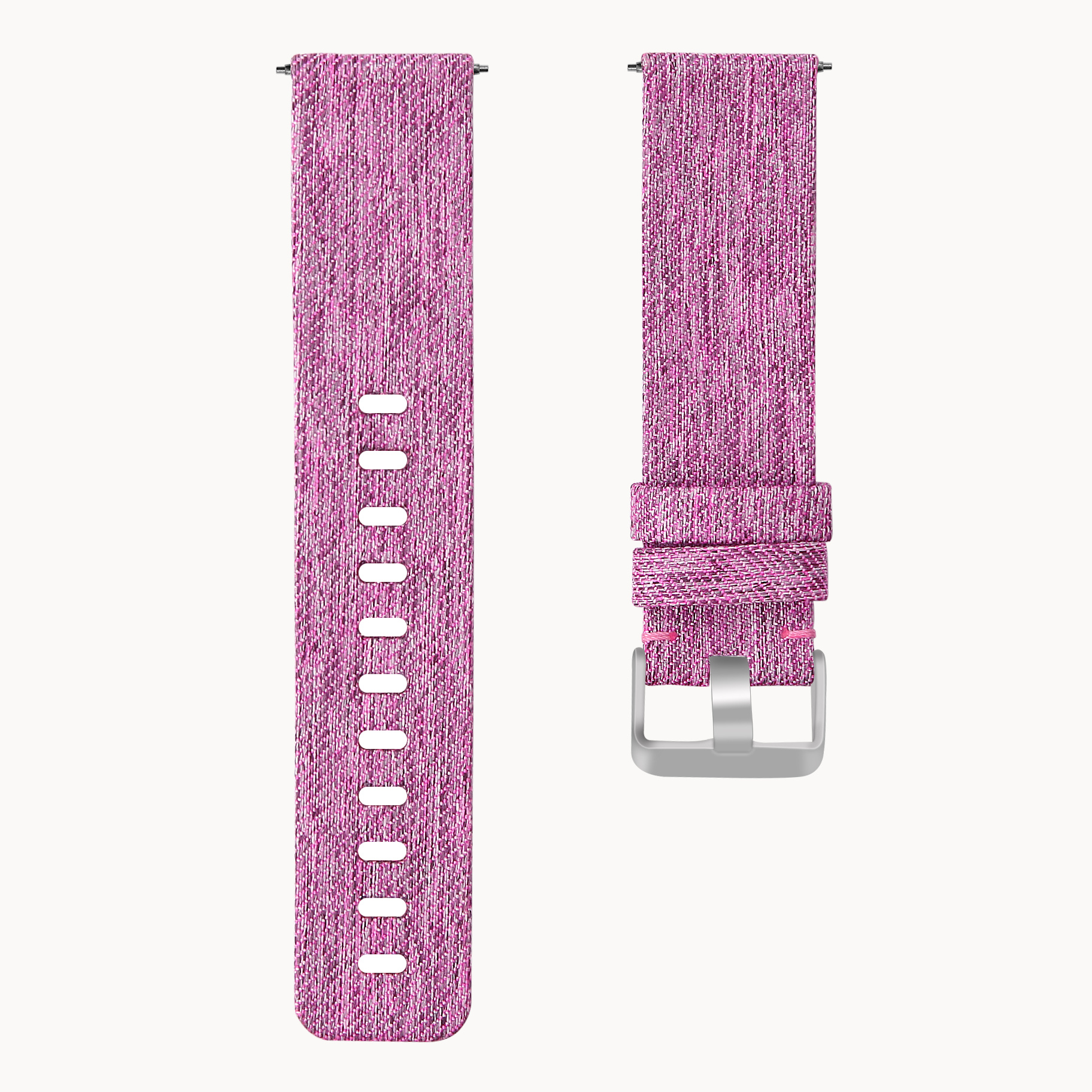 Fitbit Versa nylon gesp band - paars
