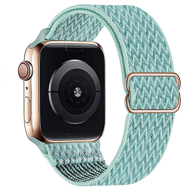Apple Watch nylon geweven solo band - groenblauw
