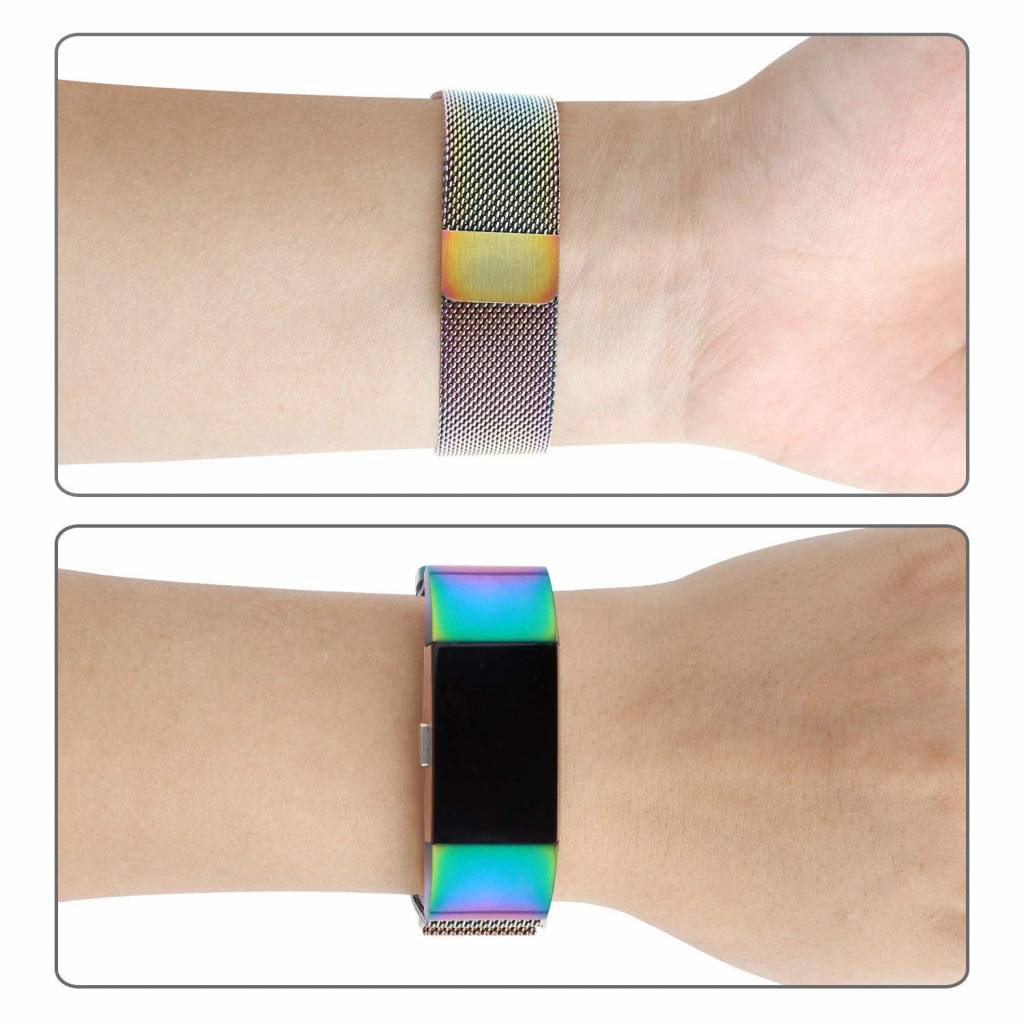 Fitbit Charge 2 milanese band - colorful