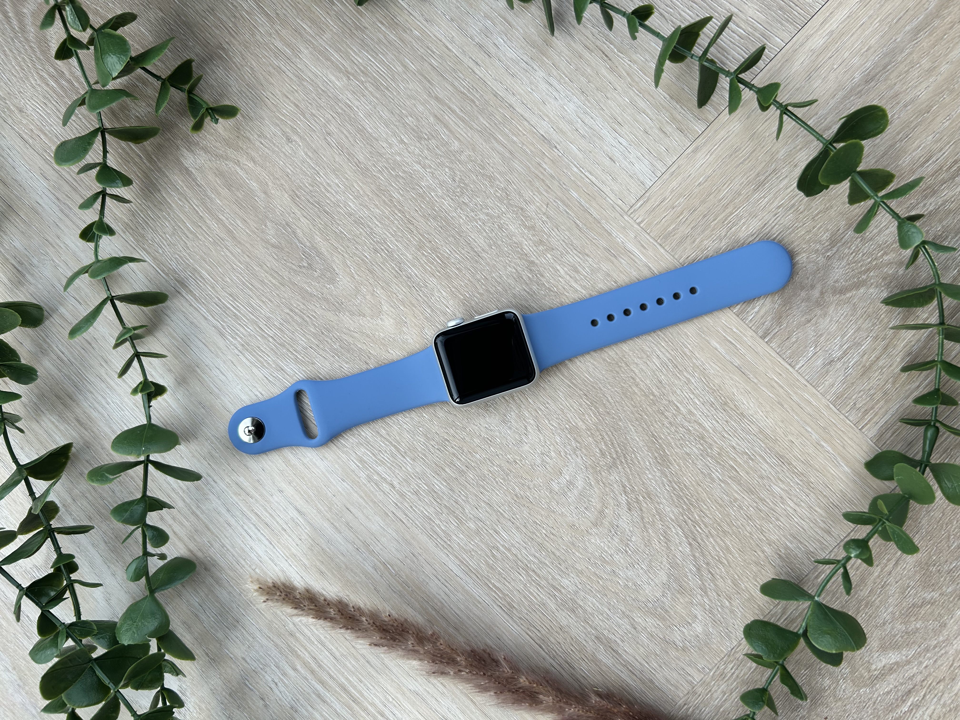 Apple Watch sport band - winterblauw