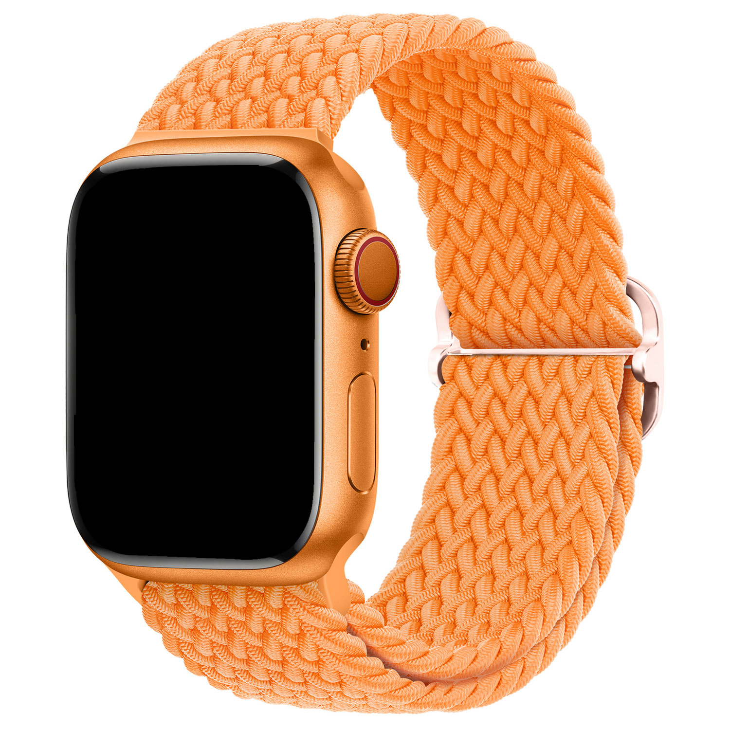 Apple Watch nylon gevlochten gesp Weavy band - oranje