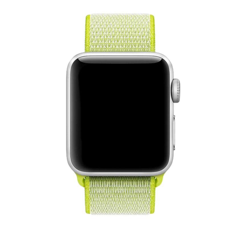 Apple Watch nylon geweven sport band  - geel
