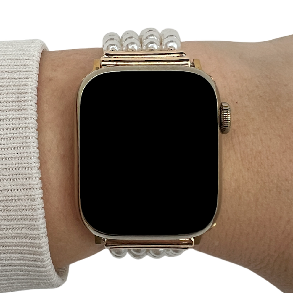 Apple Watch sieraden band - Michelle wit