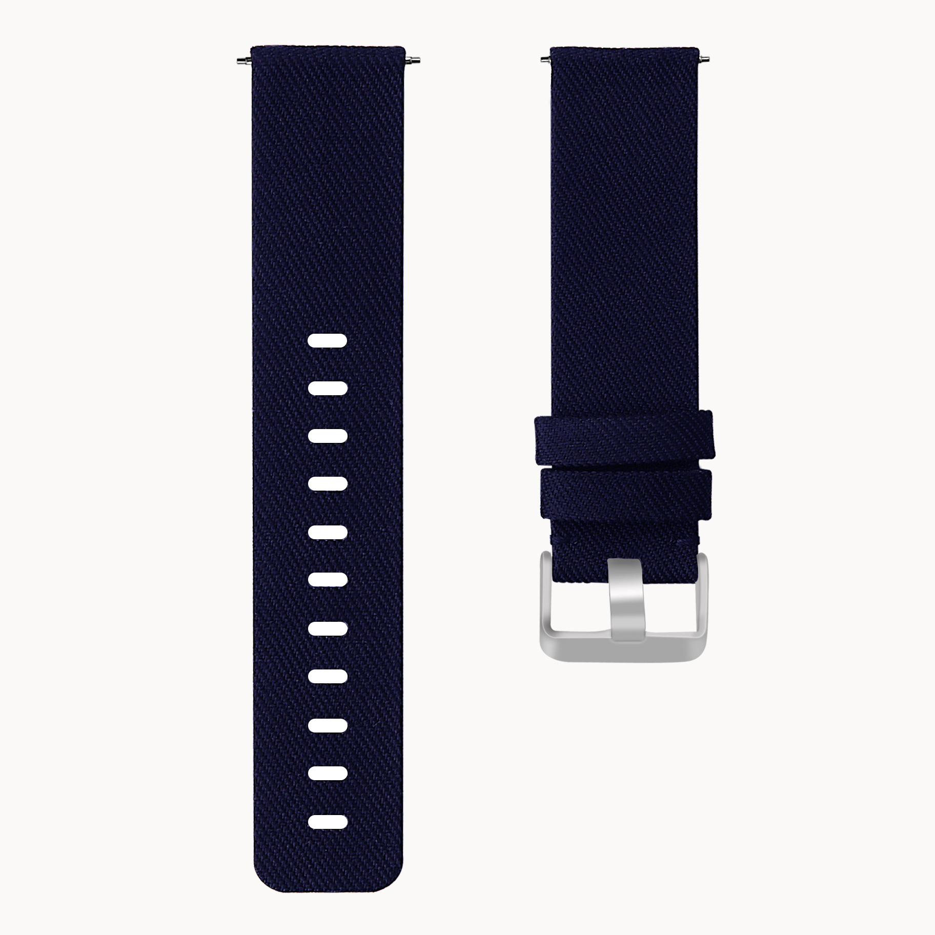 Fitbit Versa nylon gesp band - blauw