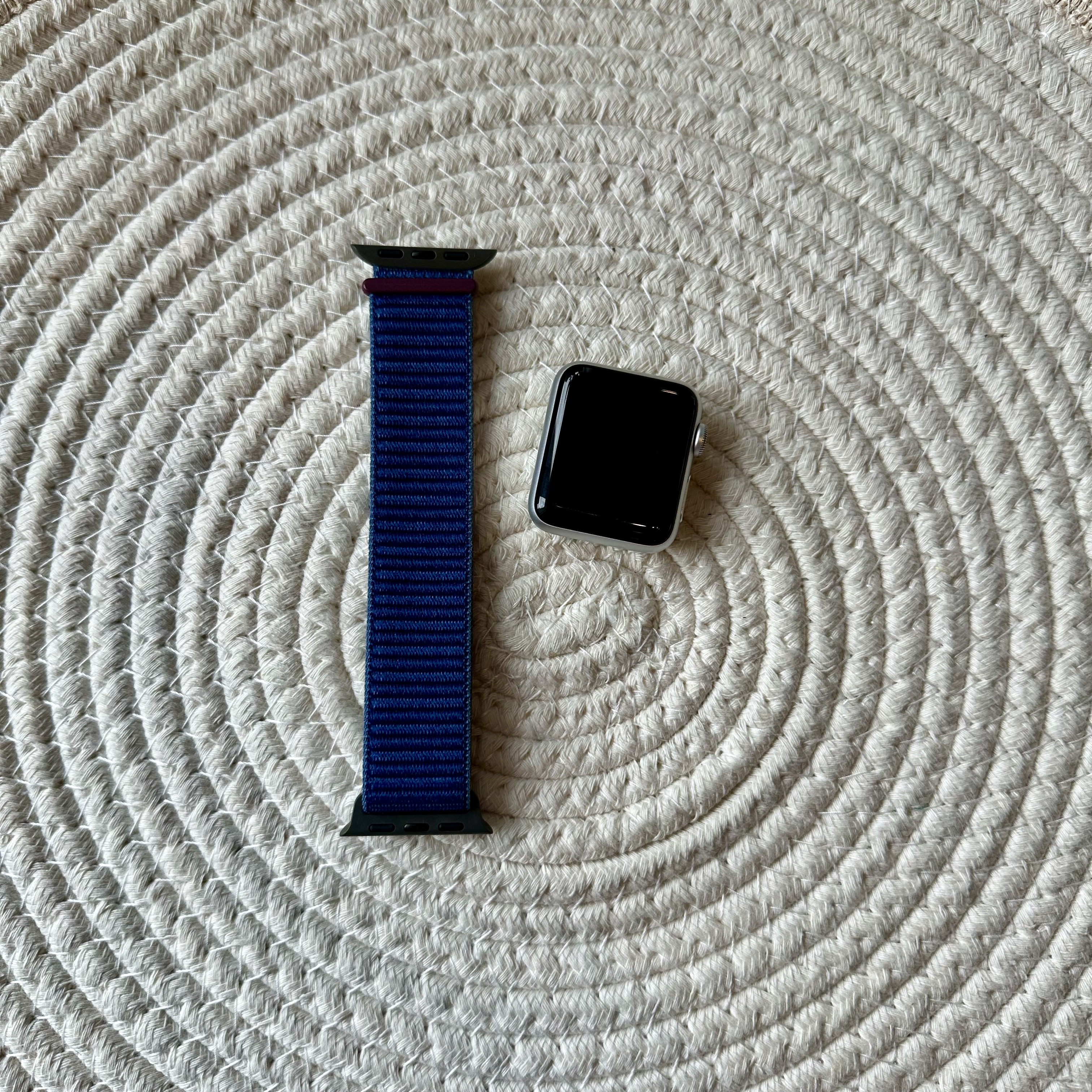 Apple Watch nylon geweven sport band  - oceaanblauw