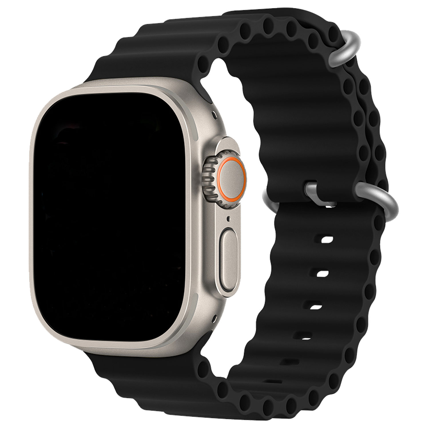 Apple Watch sport ocean band - zwart