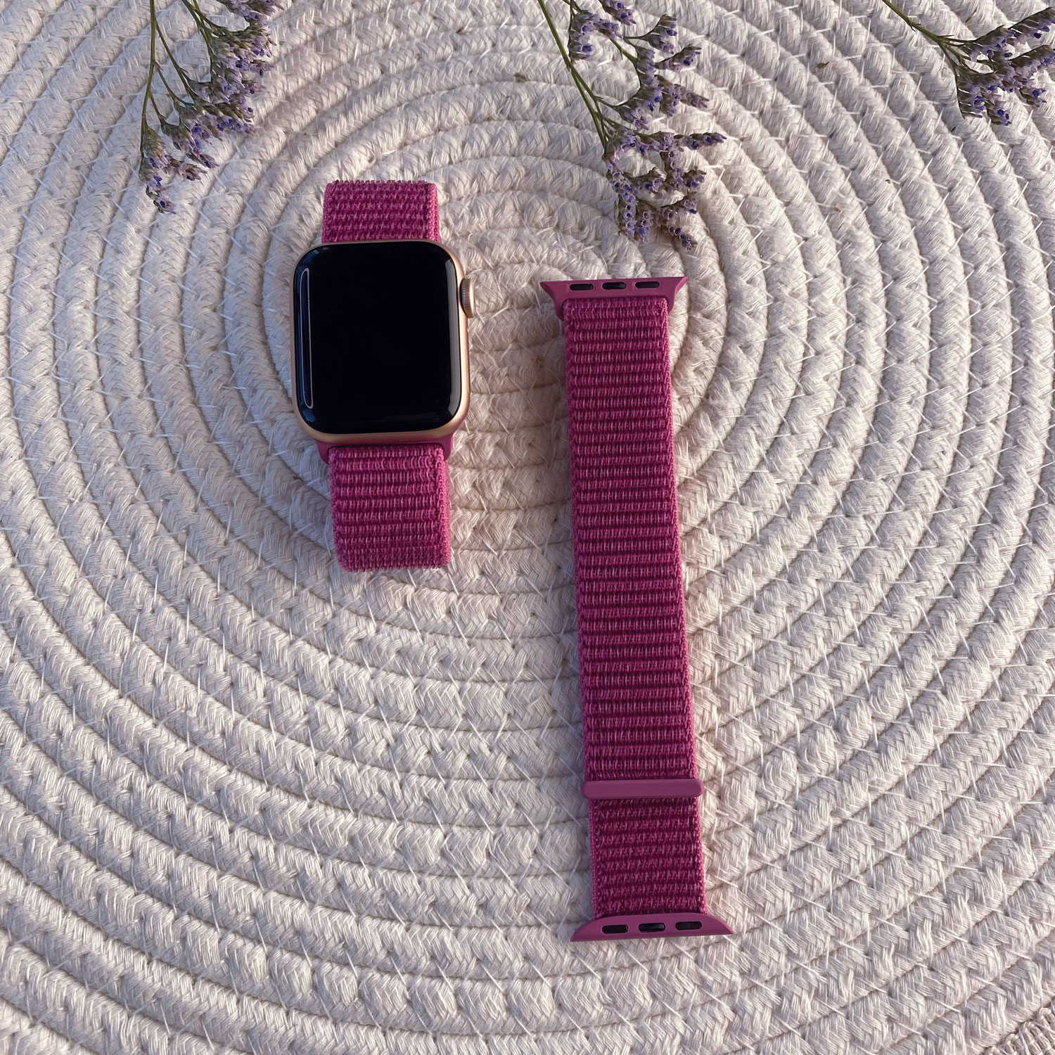 Apple Watch nylon geweven sport band  - drakenfruit