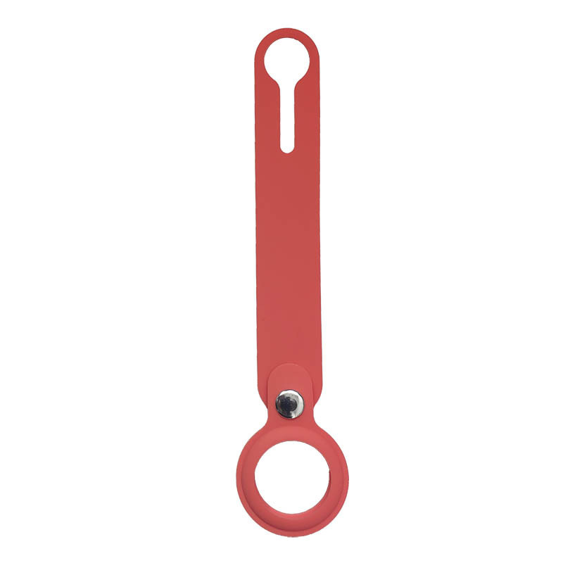 AirTag silicone lus sleutelhanger - rood
