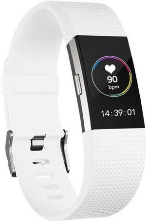 Fitbit Charge 2 sport band - wit