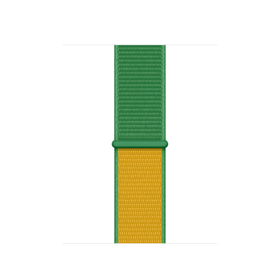 Apple Watch nylon geweven sport band  - groen geel