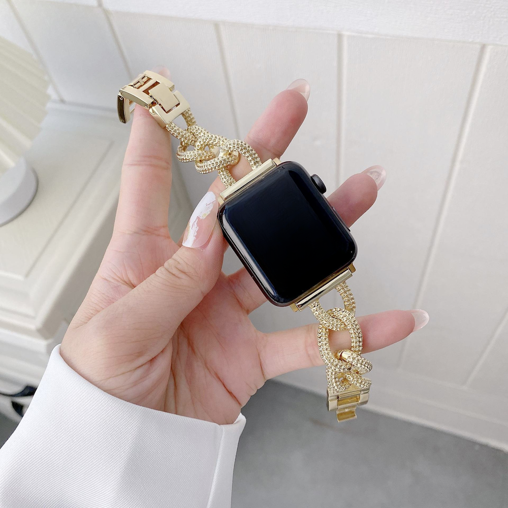 Apple Watch stalen schakel Chain band - goud