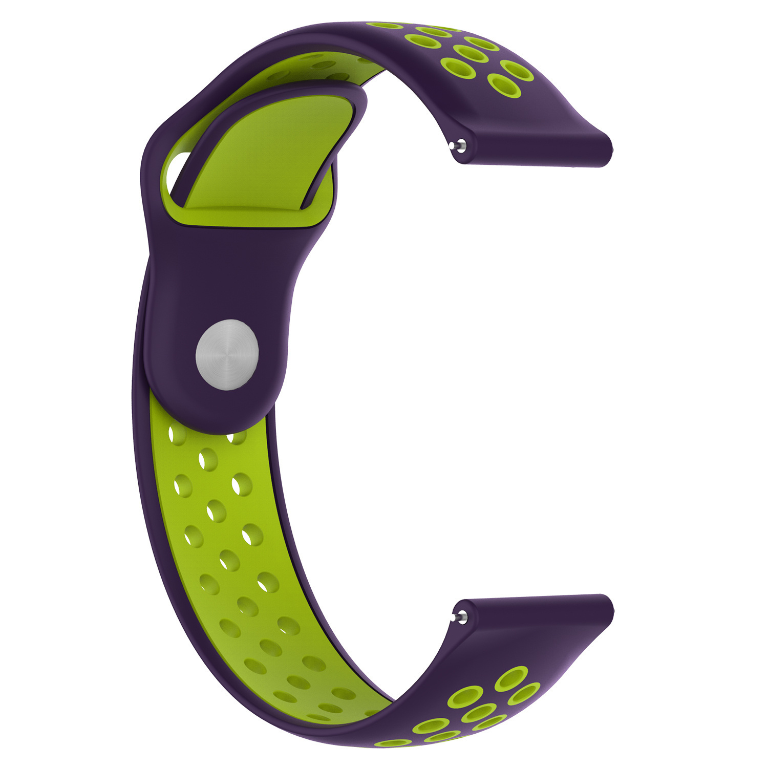 Polar Ignite dubbel sport band paars groen