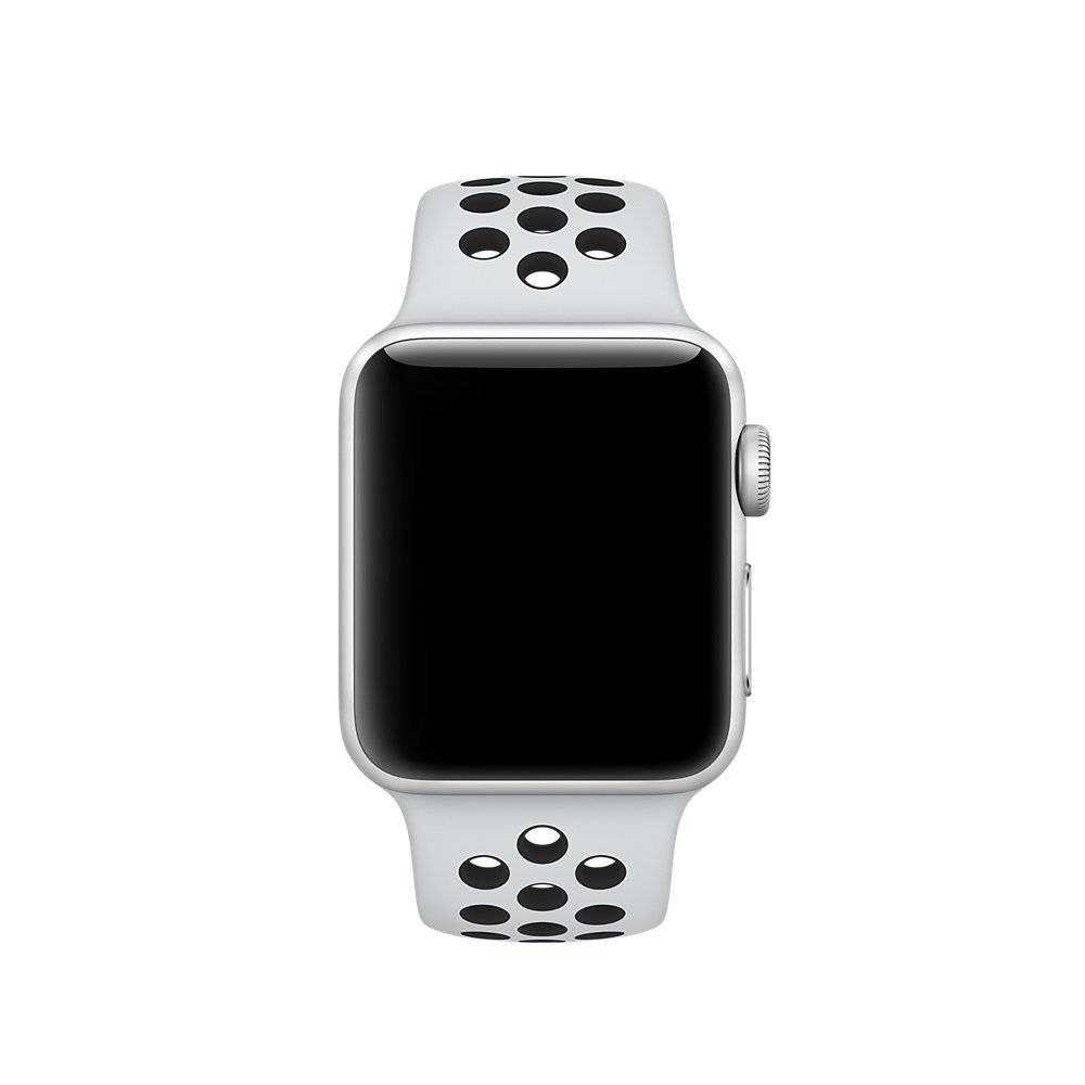 Apple Watch dubbel sport band - wit zwart