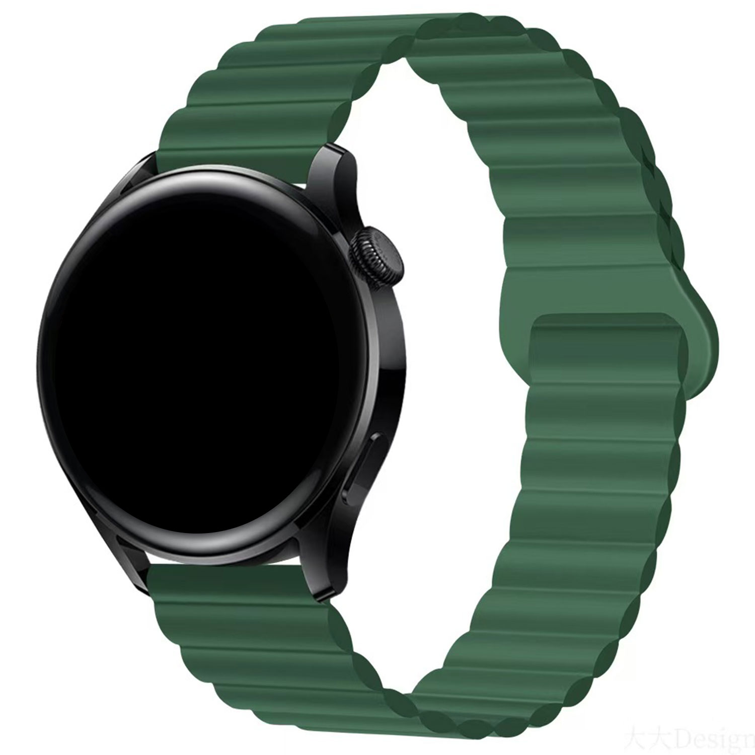 Samsung-Galaxy-Watch-Magnetische-Siliconen-Band-Groen-7440850288204-123watches