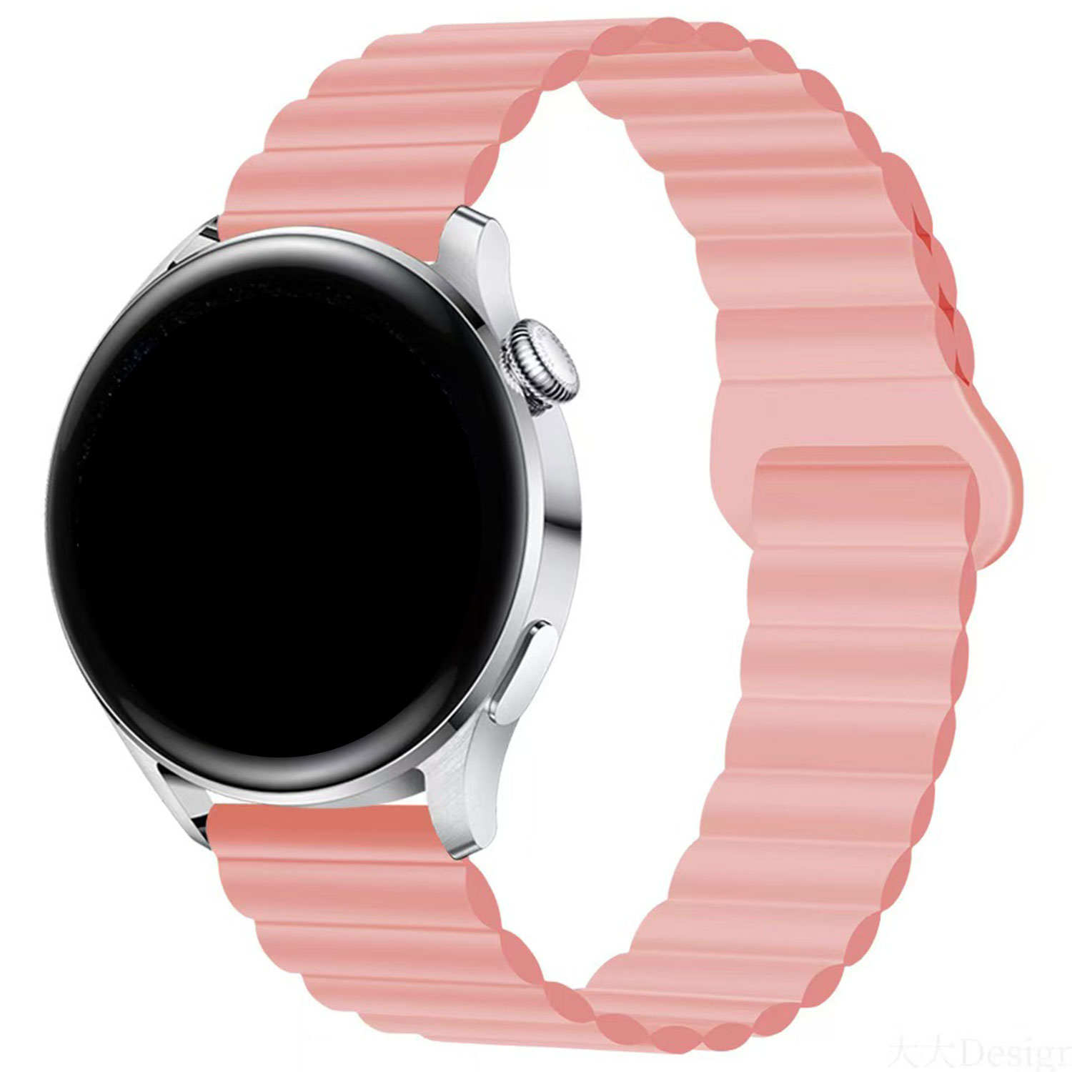 Samsung-Galaxy-Watch-Magnetische-Siliconen-Band-Roze-7440850288242-123watches