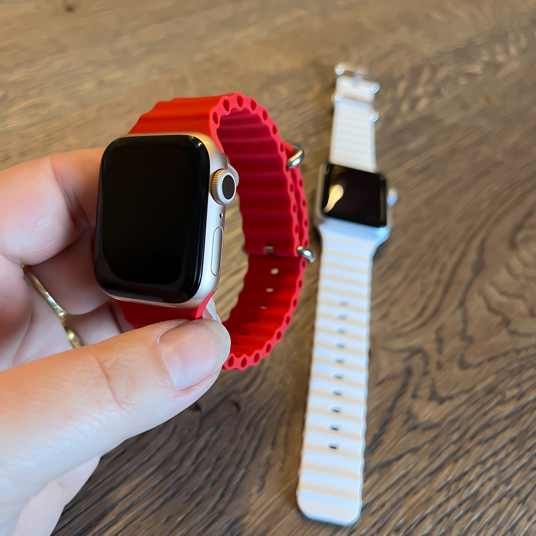 Apple Watch sport ocean band - rood