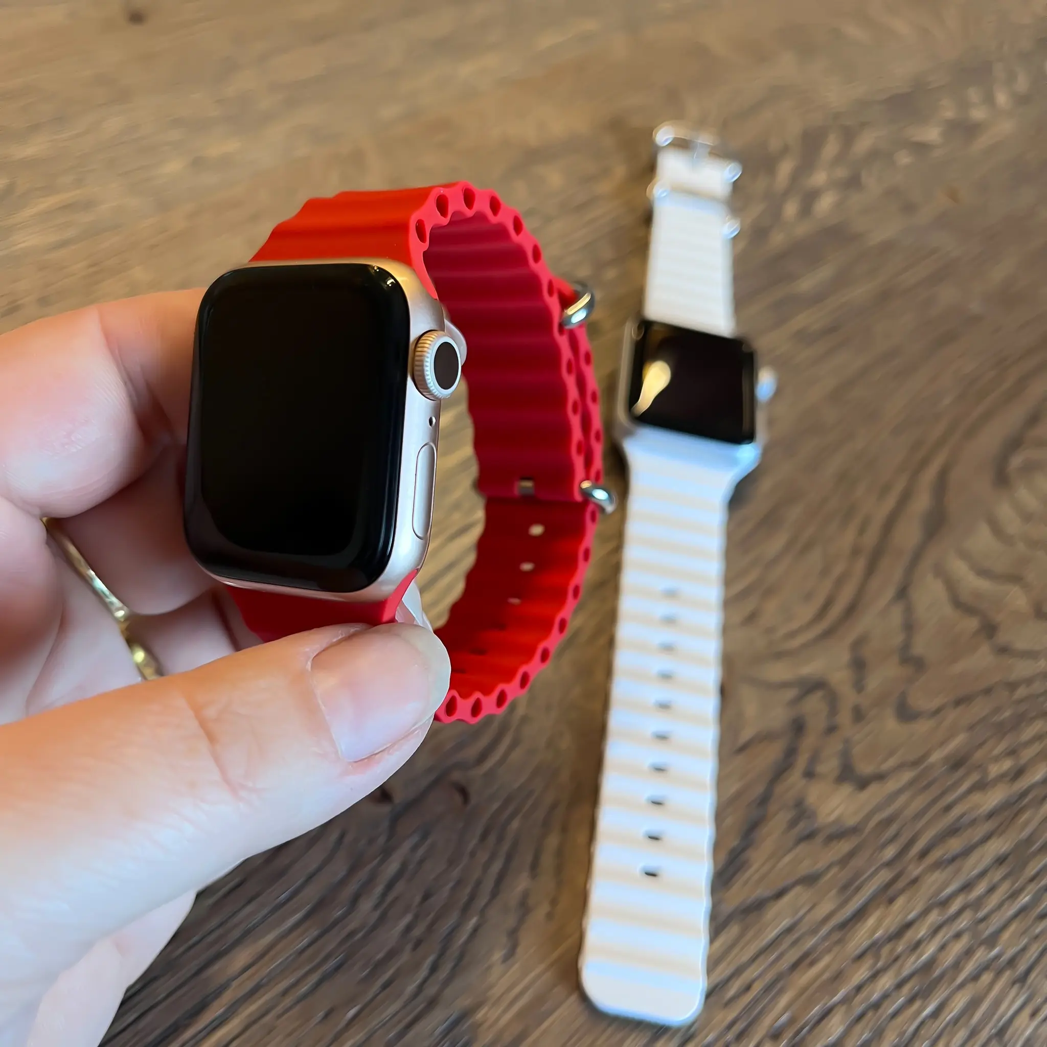 Apple watch bandje online rood