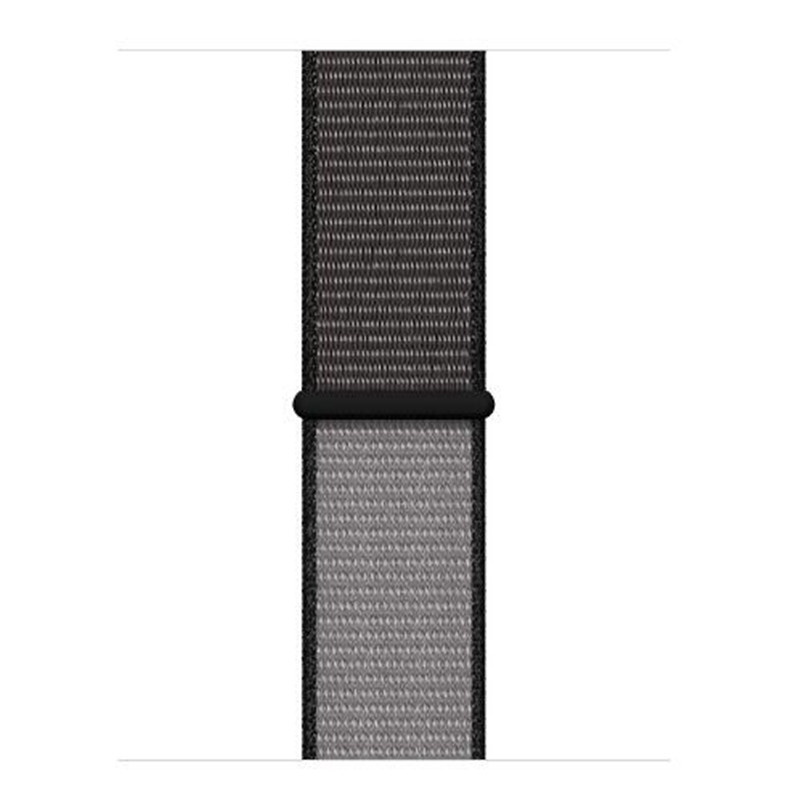 Apple Watch nylon geweven sport band  - anker grijs