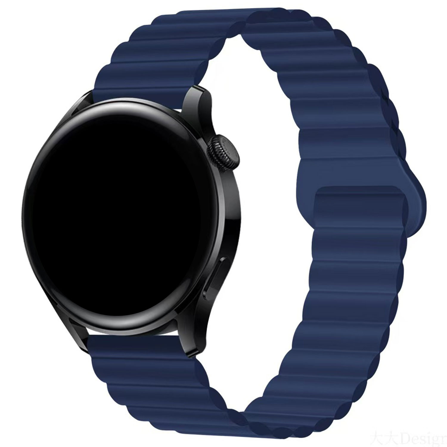 Samsung-Galaxy-Watch-Magnetische-Siliconen-Band-Blauw-7440850288228-123watches