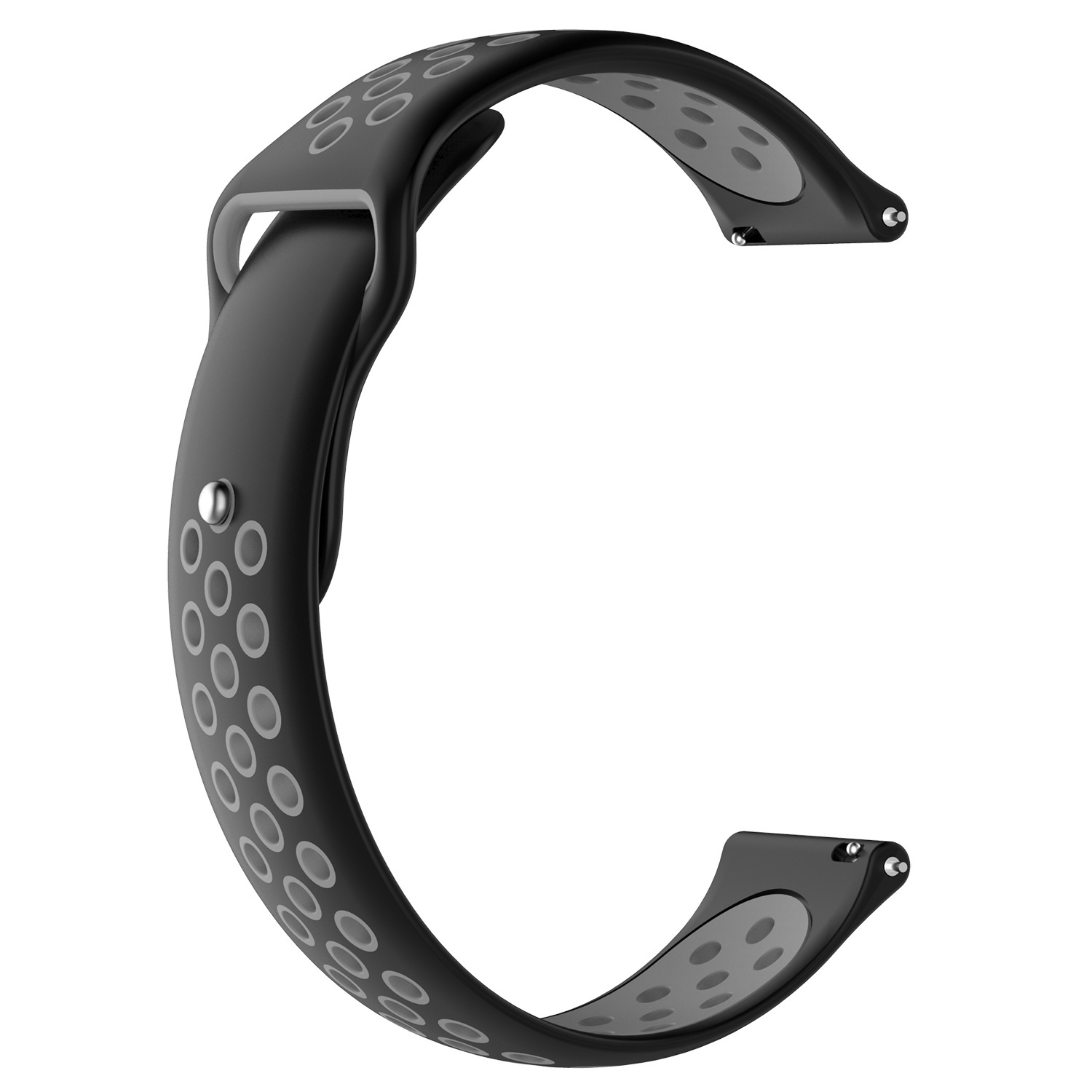 Samsung Galaxy Watch dubbel sport band - zwart grijs