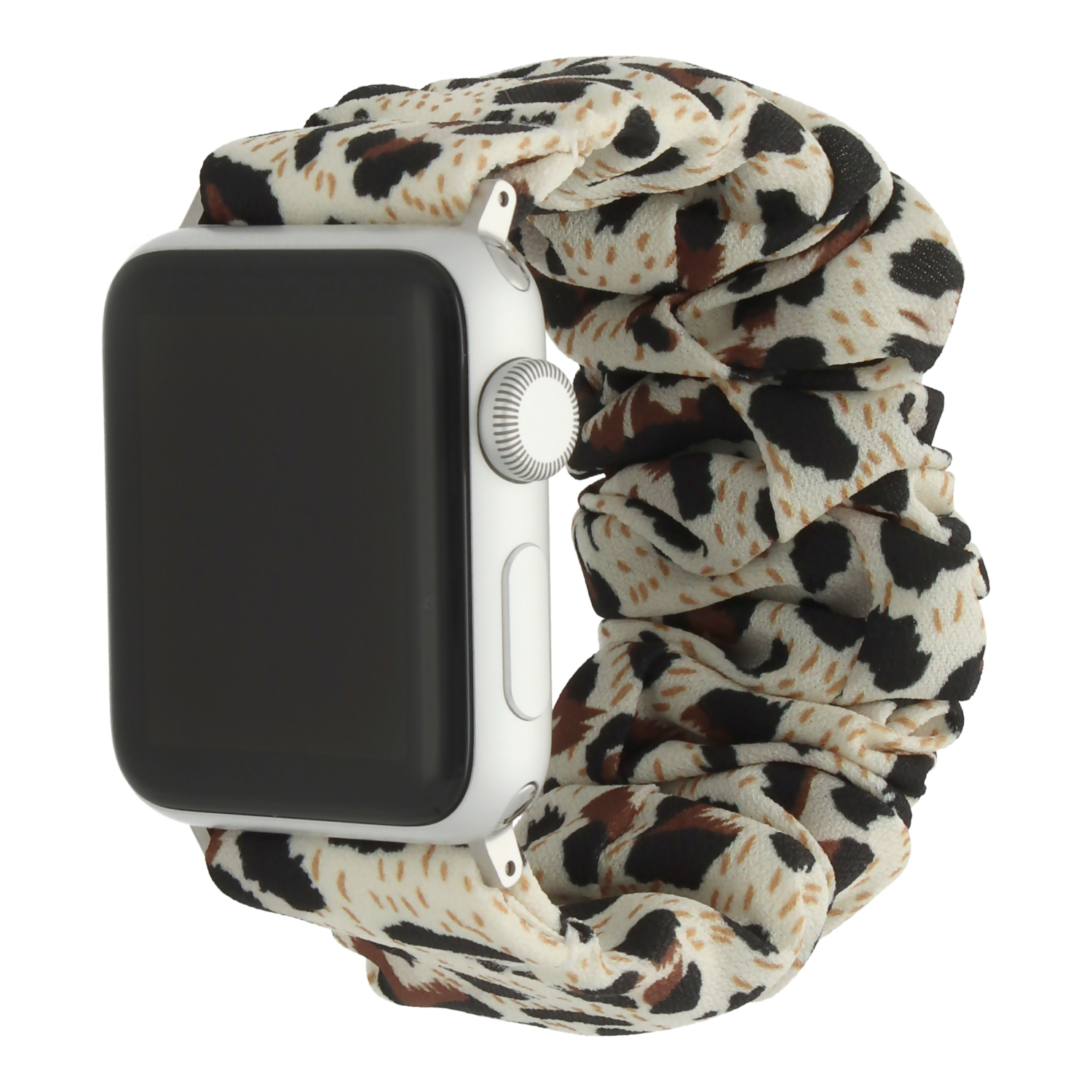 Apple Watch nylon Scrunchie band - panter sterrenlicht - 7440850325367 - 123watches