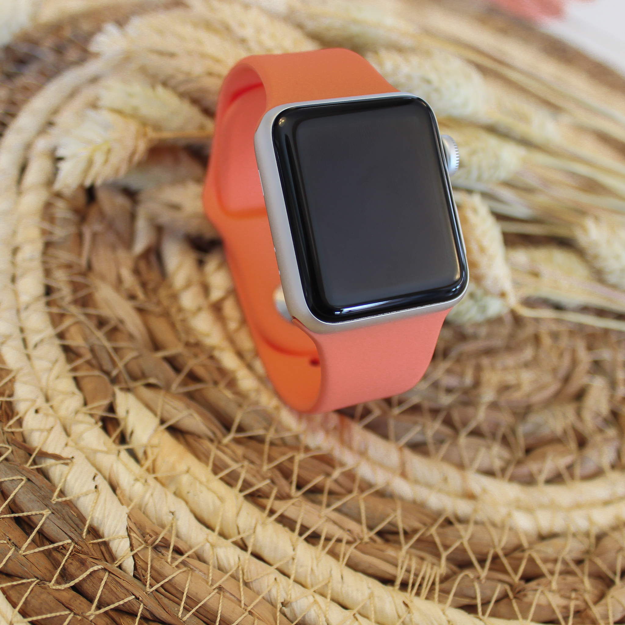 Apple Watch sport band - oranje roze