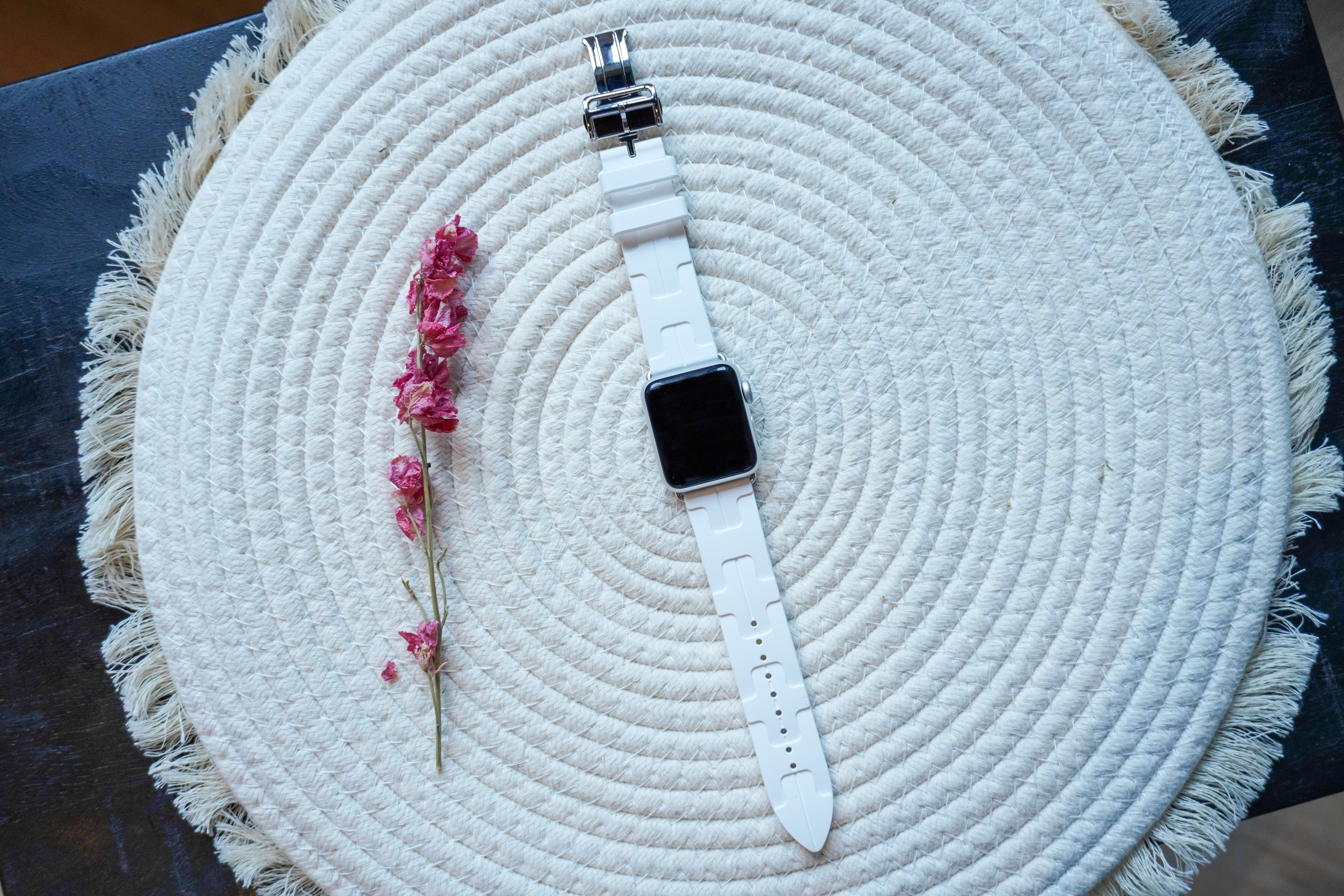 Apple Watch sport Hermès kilim single tour - wit