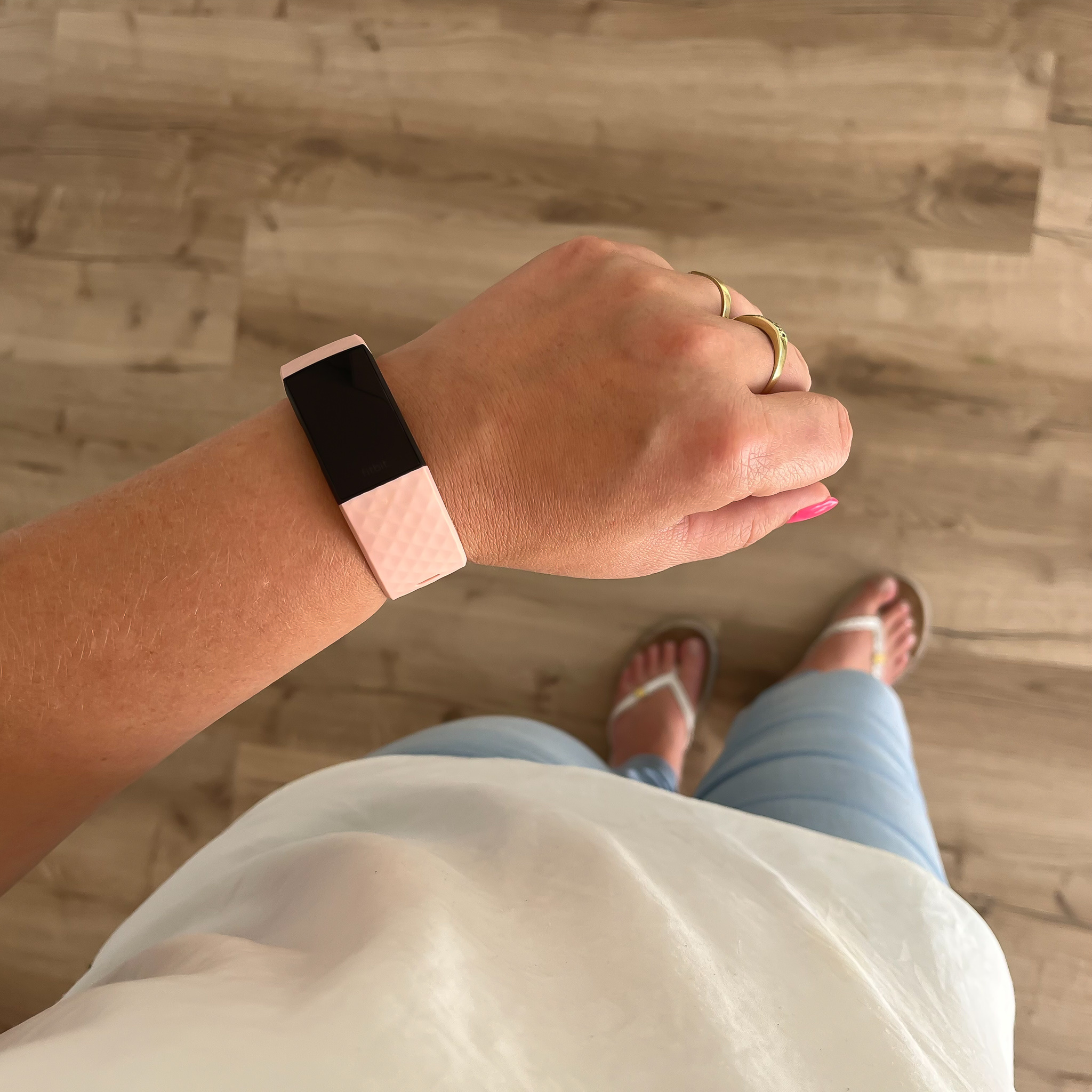 Fitbit Charge 3 & 4 sport wafel band - roze