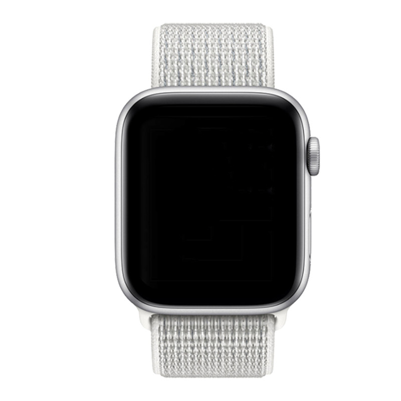 Apple Watch nylon geweven sport band  - top wit