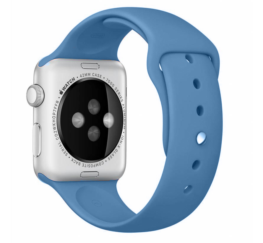 Apple Watch sport band - denim blauw