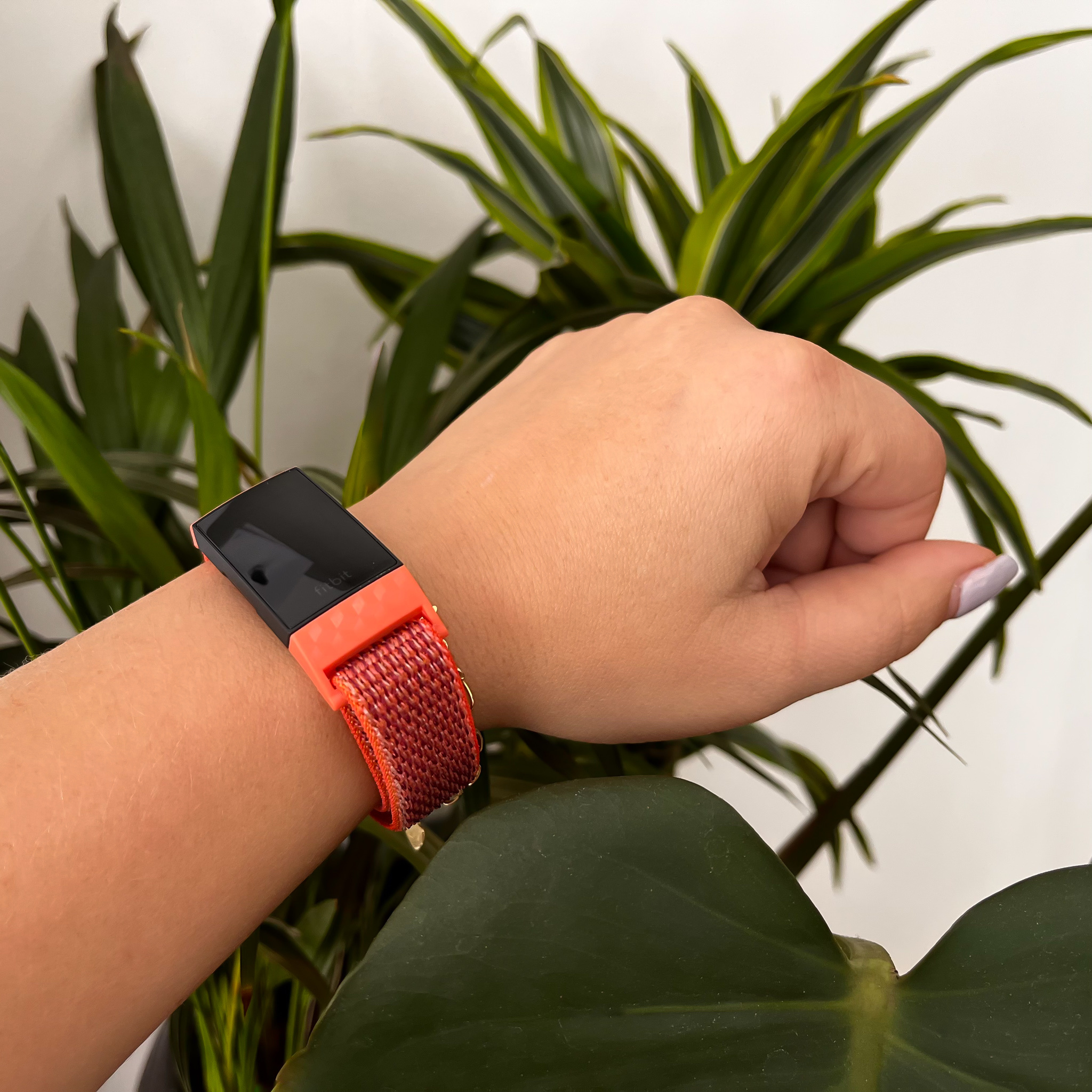 Fitbit Charge 3 & 4 nylon band - nectarine