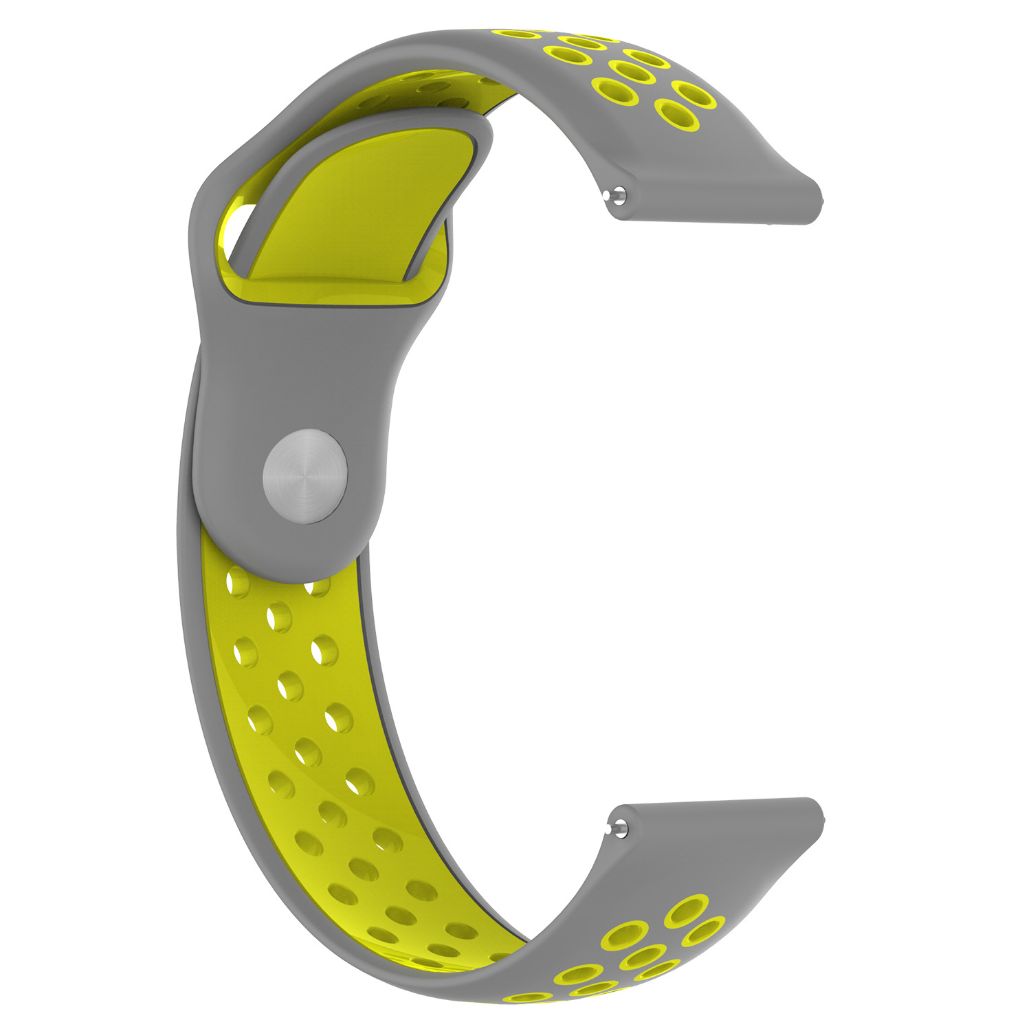 Samsung Galaxy Watch dubbel sport band - grijs geel