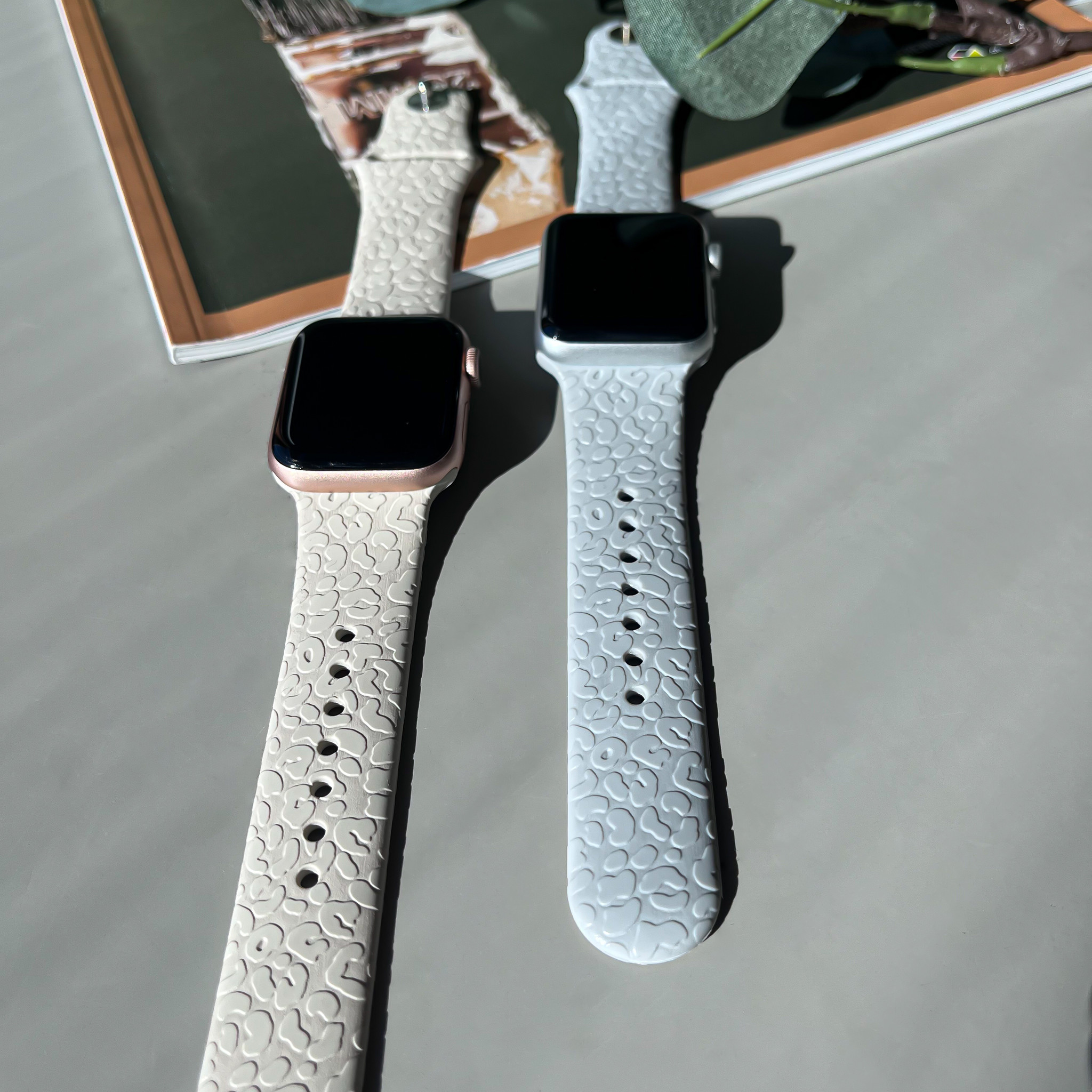 Apple Watch print sport band - luipaard sterrenlicht
