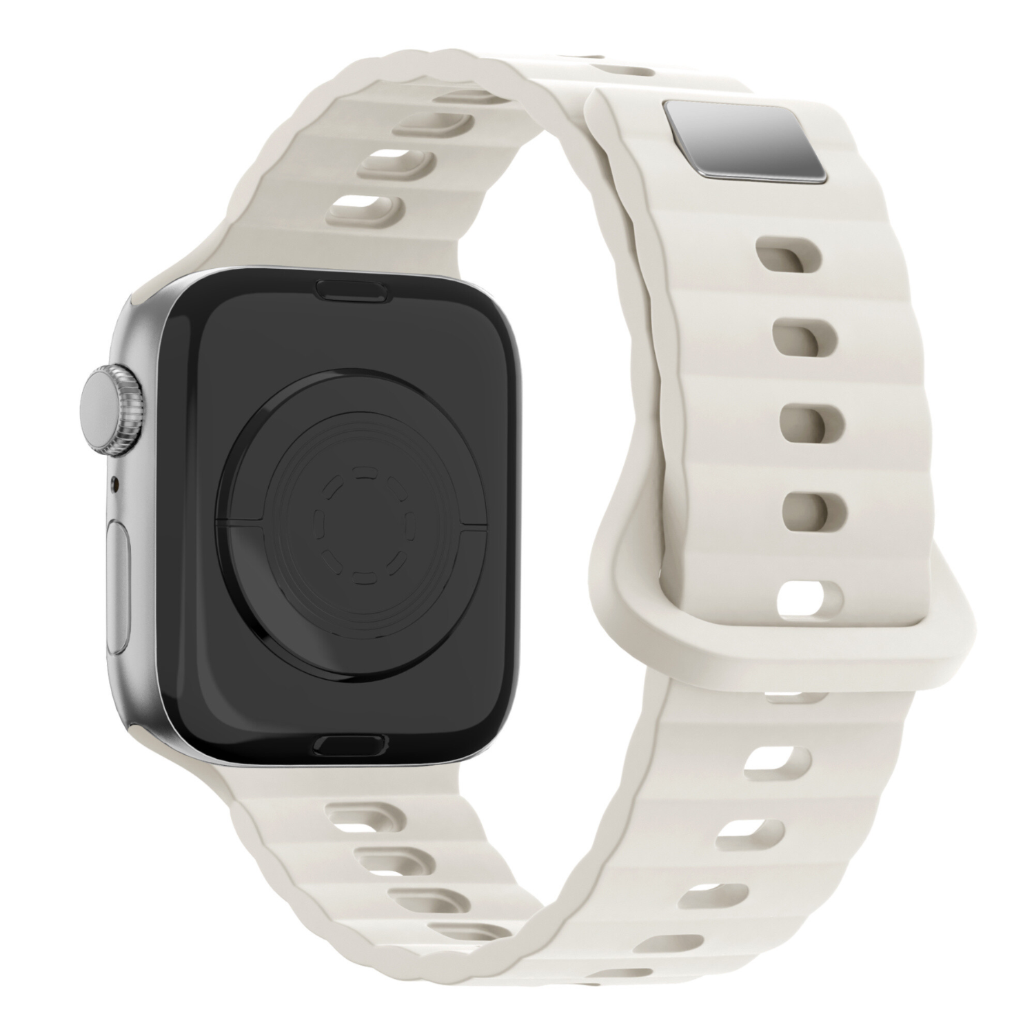 Apple Watch silicone Wave band - sterrenlicht