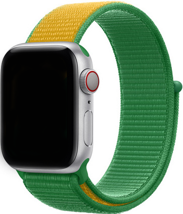 Apple Watch Nylon Sport Loop Band - Groen Geel