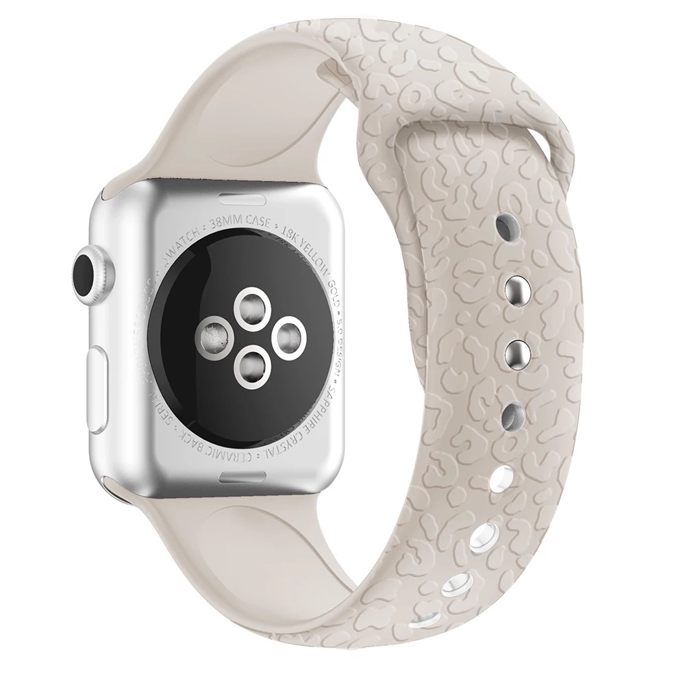Apple Watch print sport band - luipaard sterrenlicht