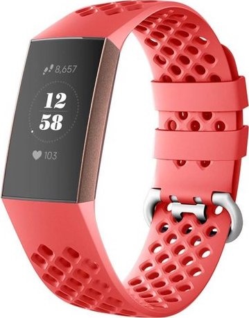 Fitbit Charge 3 & 4 sport point band - rood